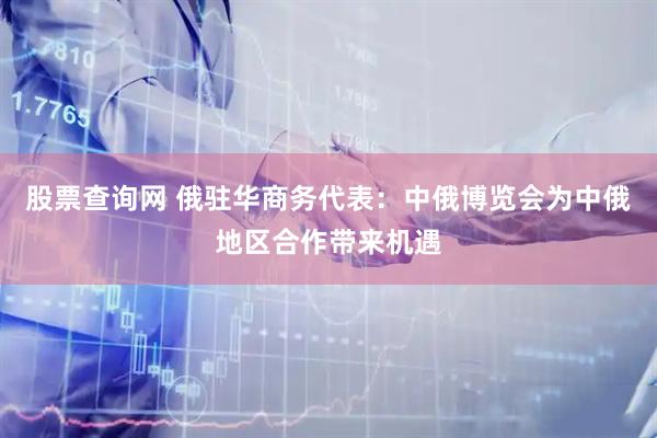 股票查询网 俄驻华商务代表：中俄博览会为中俄地区合作带来机遇
