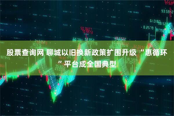 股票查询网 聊城以旧换新政策扩围升级 “惠循环”平台成全国典型
